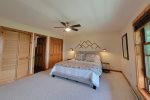 Driveway Entry Level First Floor: Master Suite w/ Queen Bed - En Suite with Tub/Shower Combo
